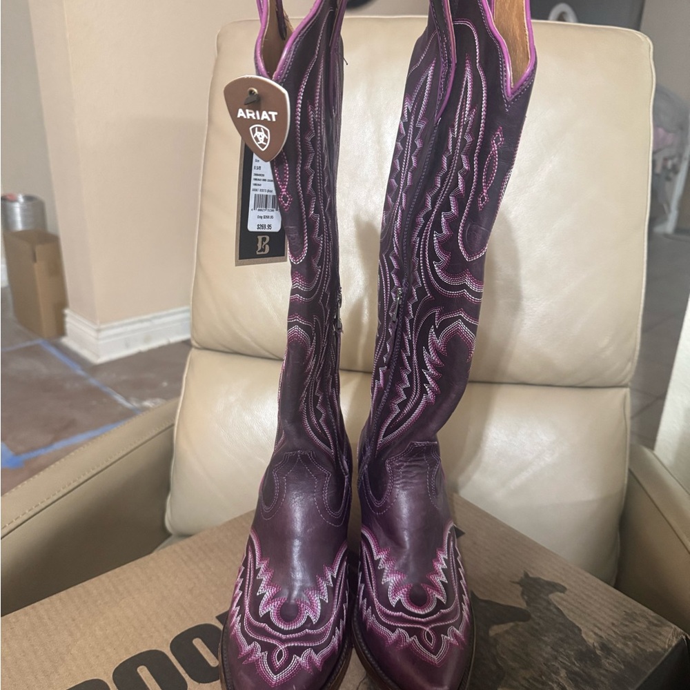 Ariat Casanova Women Western Boots in Deep Amethyst